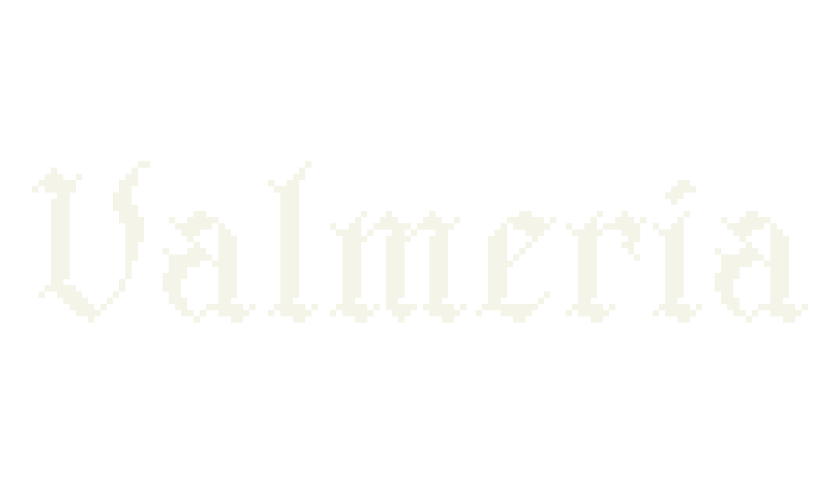Valmeria, pixel font preview