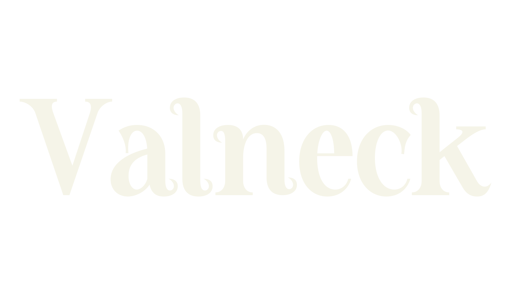 Valneck, serif font preview