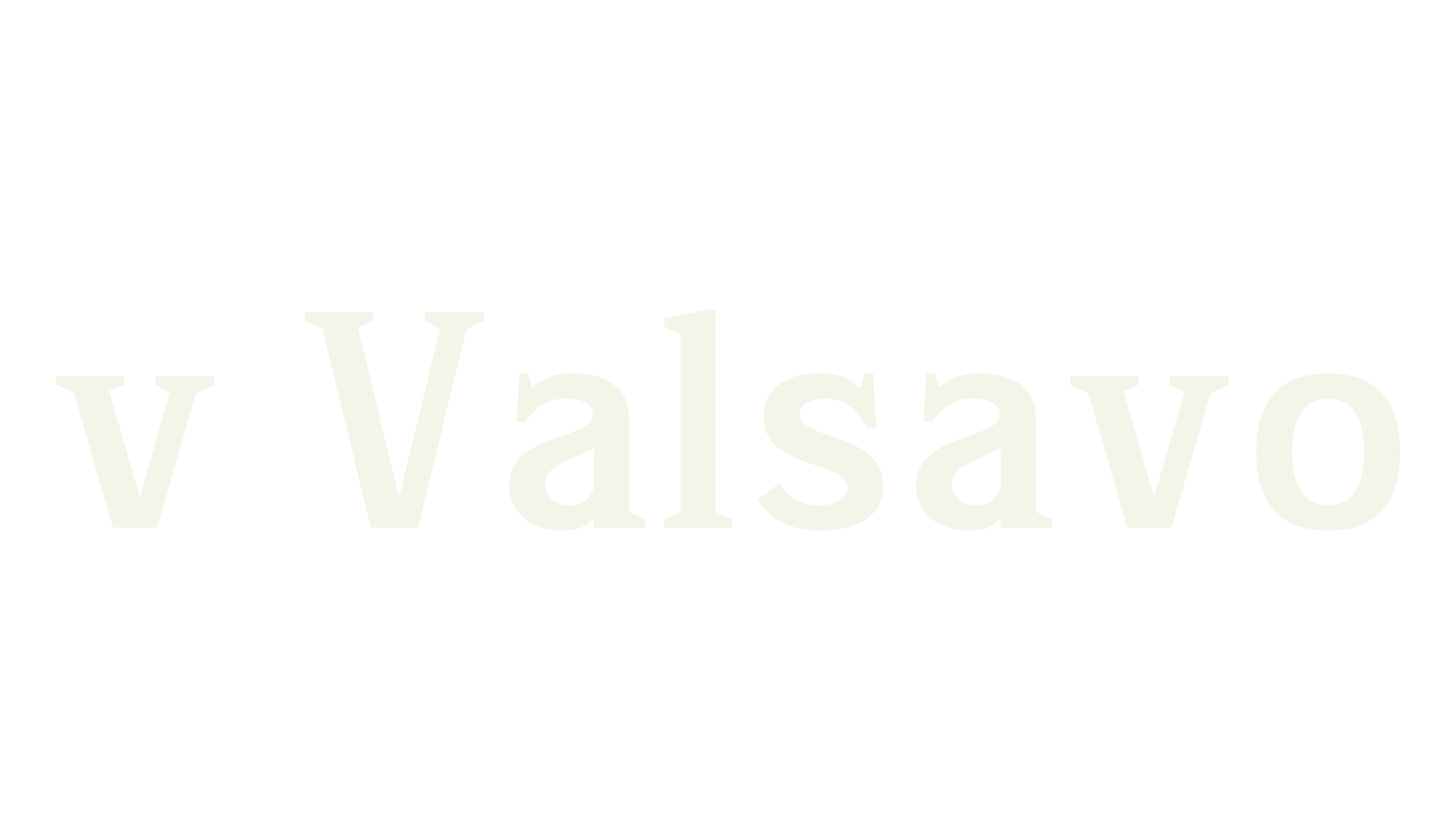 v Valsavo, serif font preview