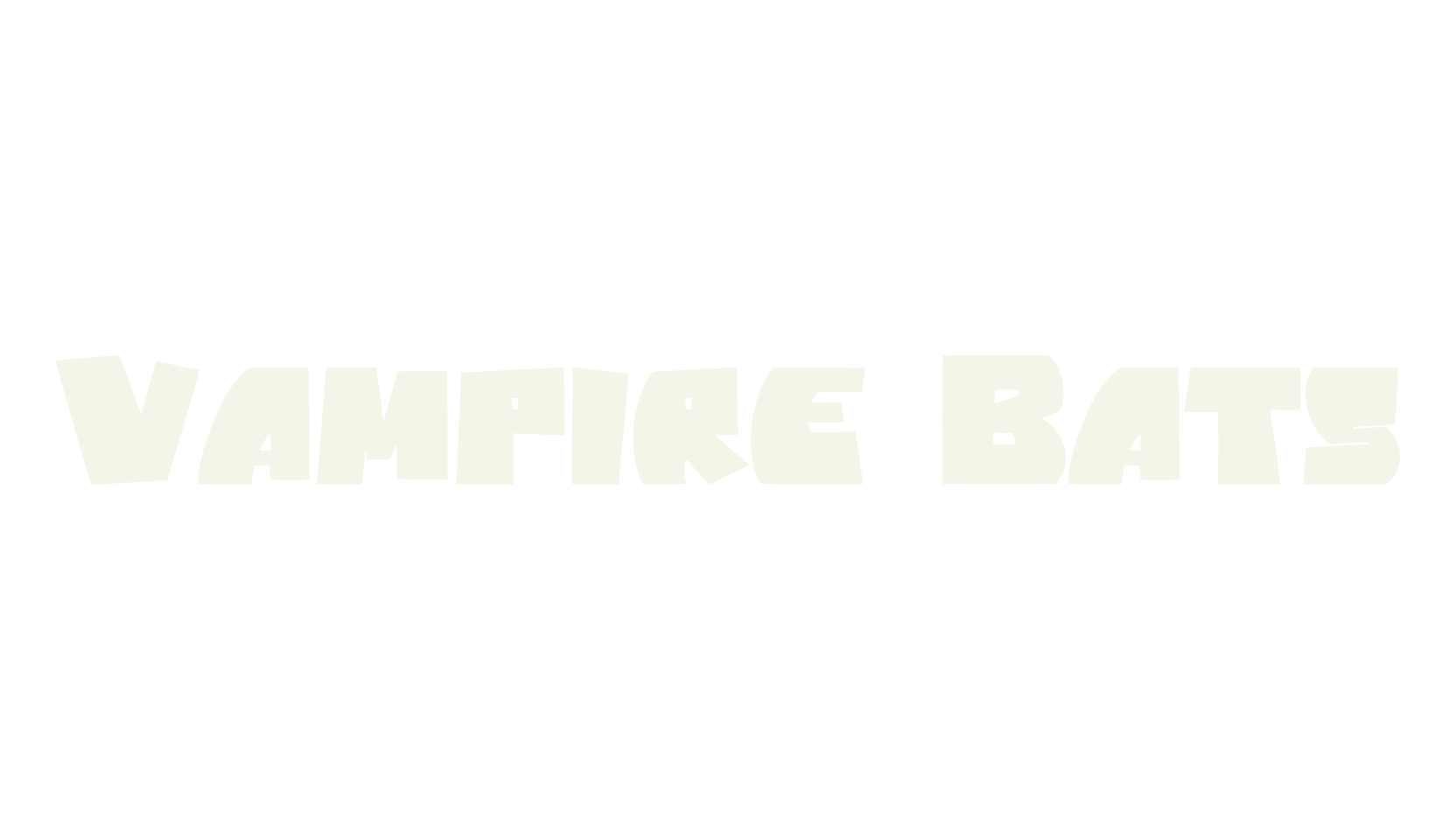 Vampire Bats, clothing font preview