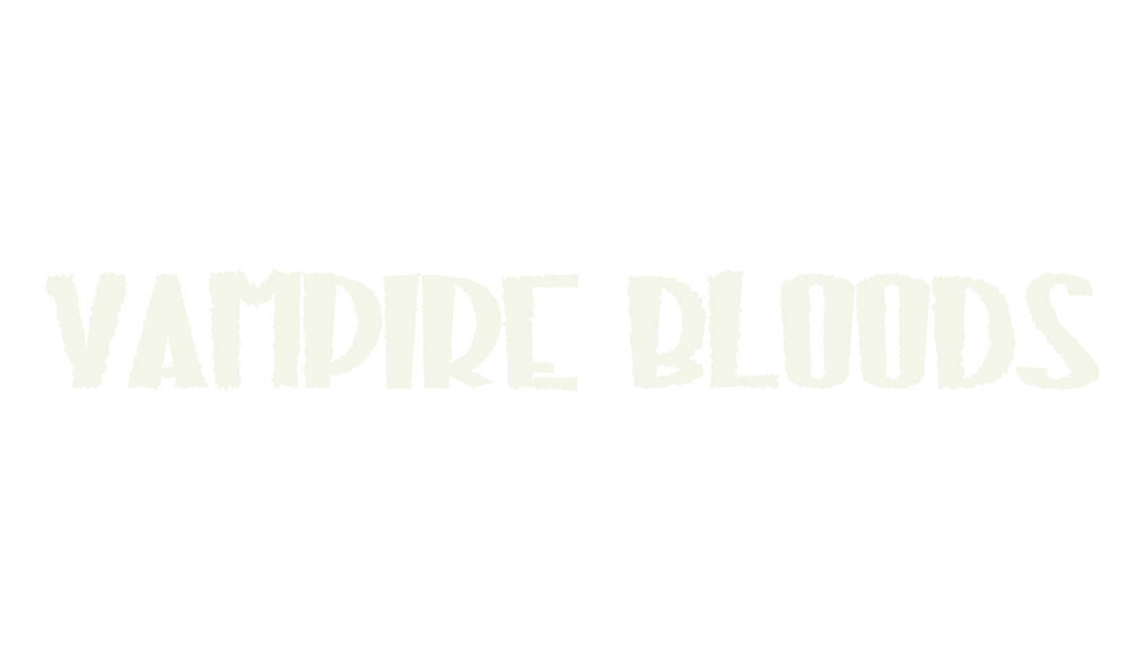 Vampire Bloods, dripping font preview