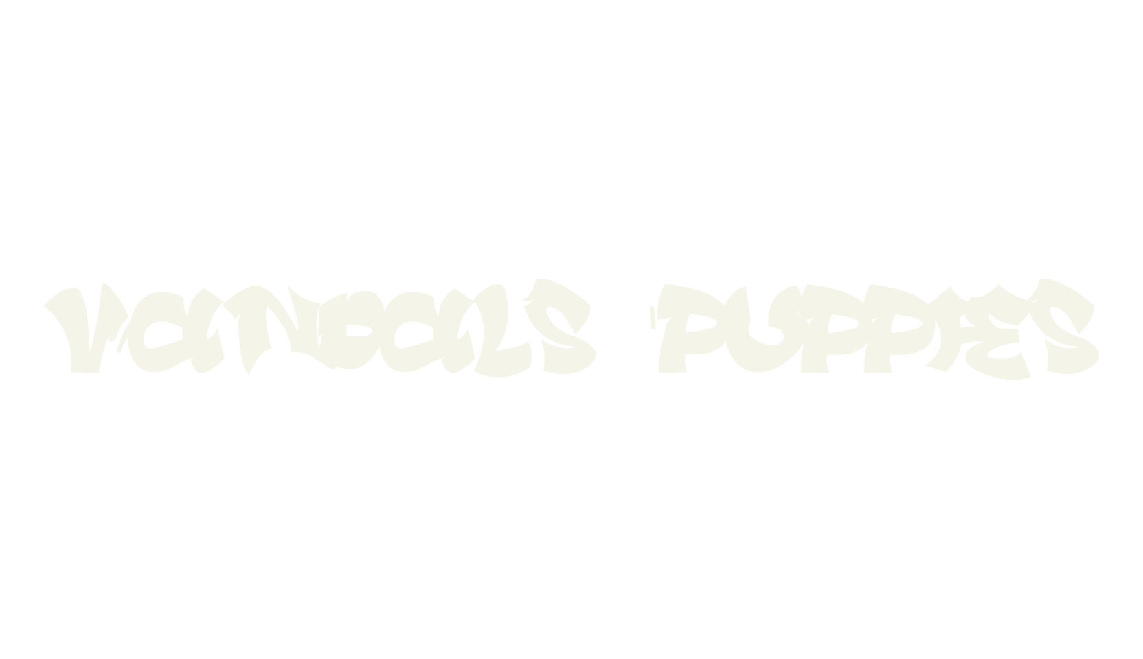 Vandals Puppies, graffiti font preview