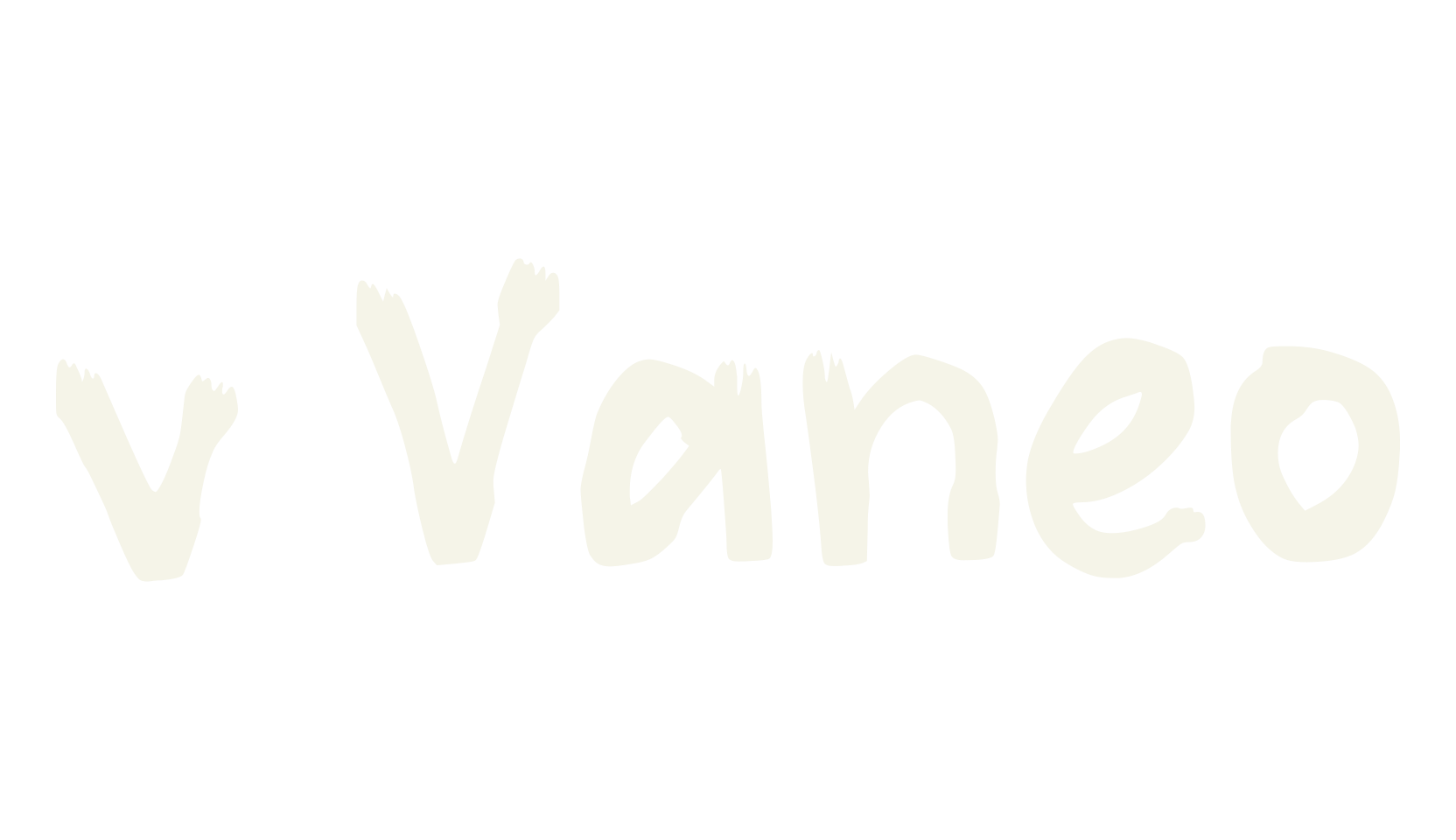 v Vaneo, handwritten font preview