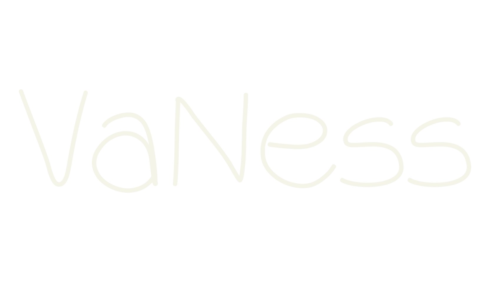 VaNess, handwritten font preview