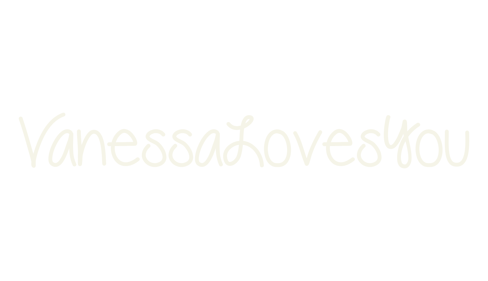 VanessaLovesYou, handwritten font preview
