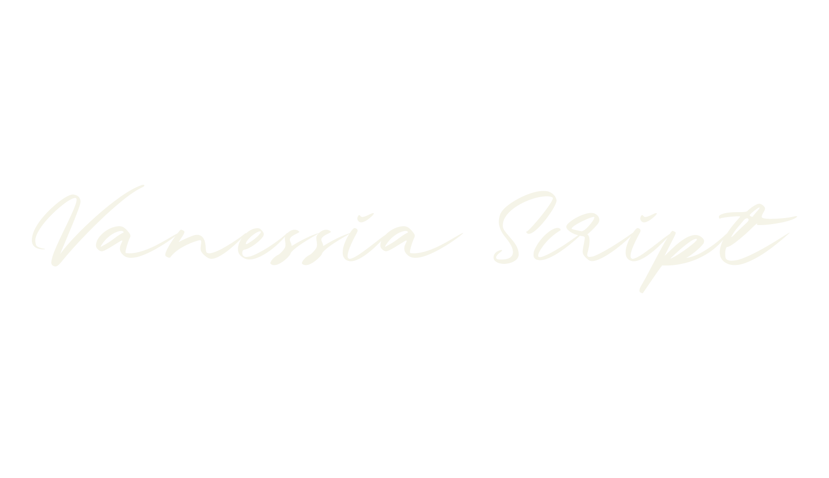 Vanessia Script, fashion sign font preview