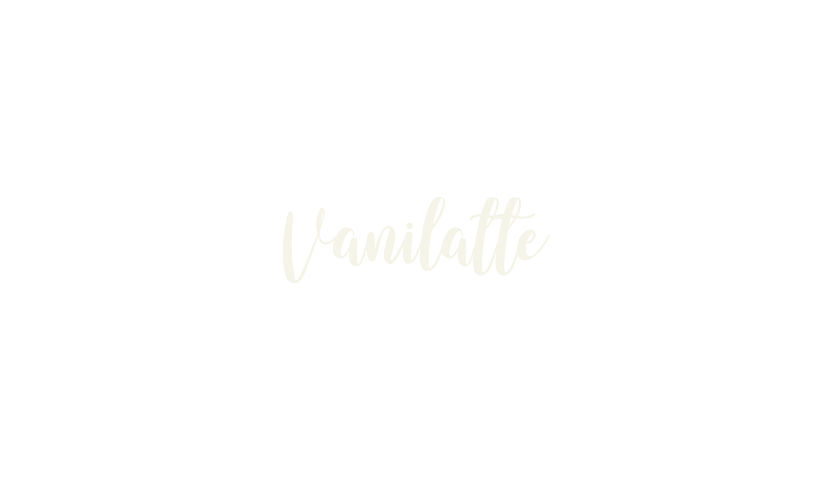 Vanilatte, fashion script font preview