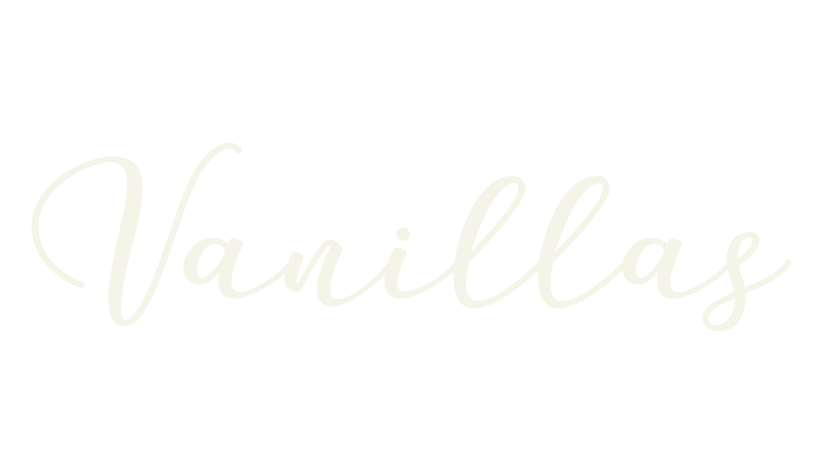 Vanillas, calligraphy font preview