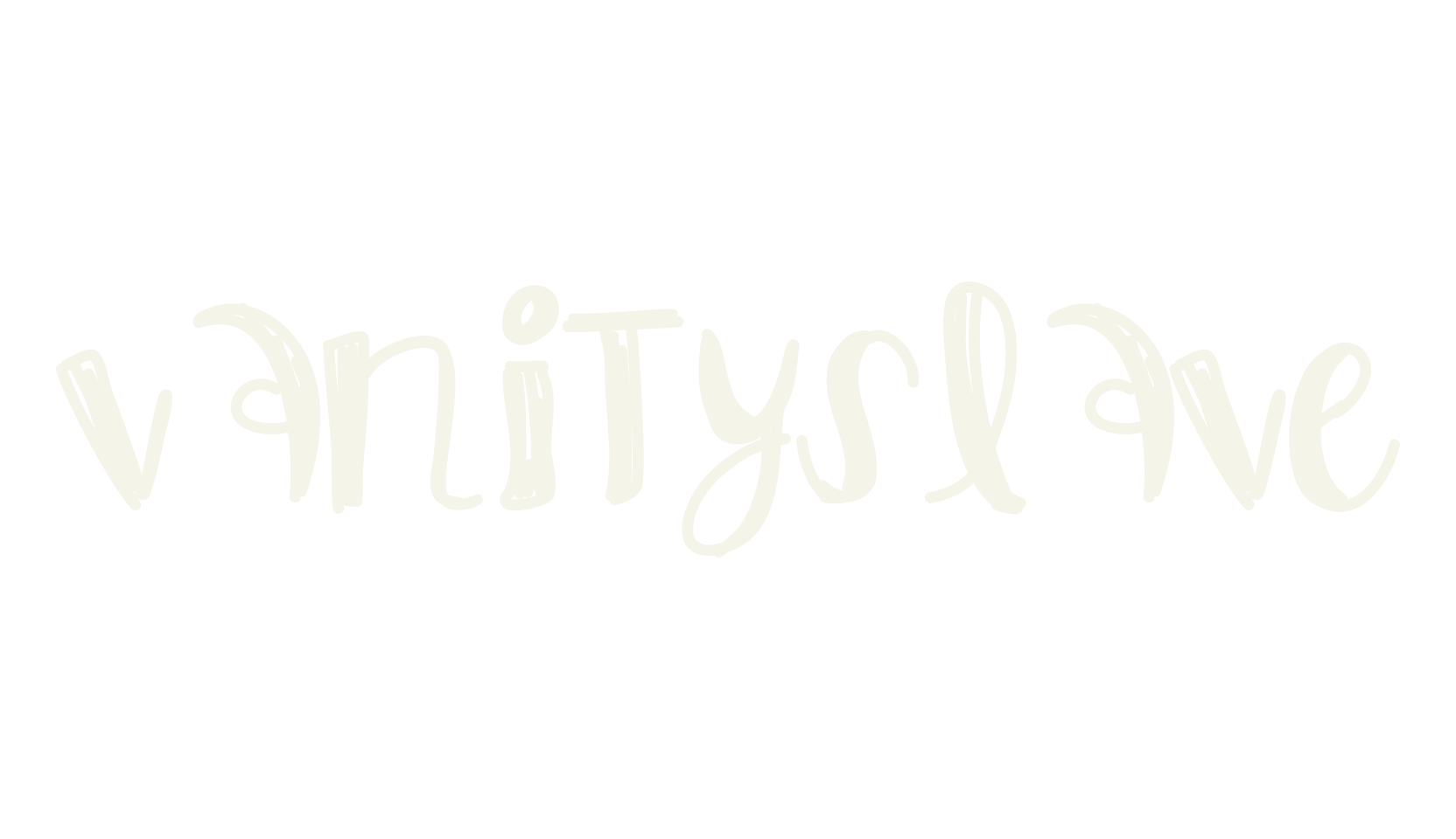 VanitySlave, handwritten font preview