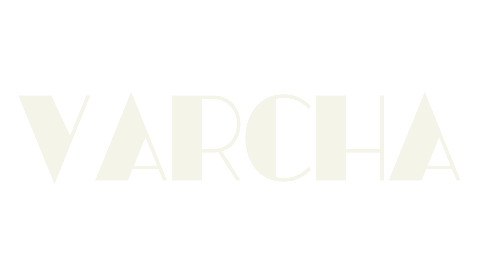 VARCHA, bold font preview