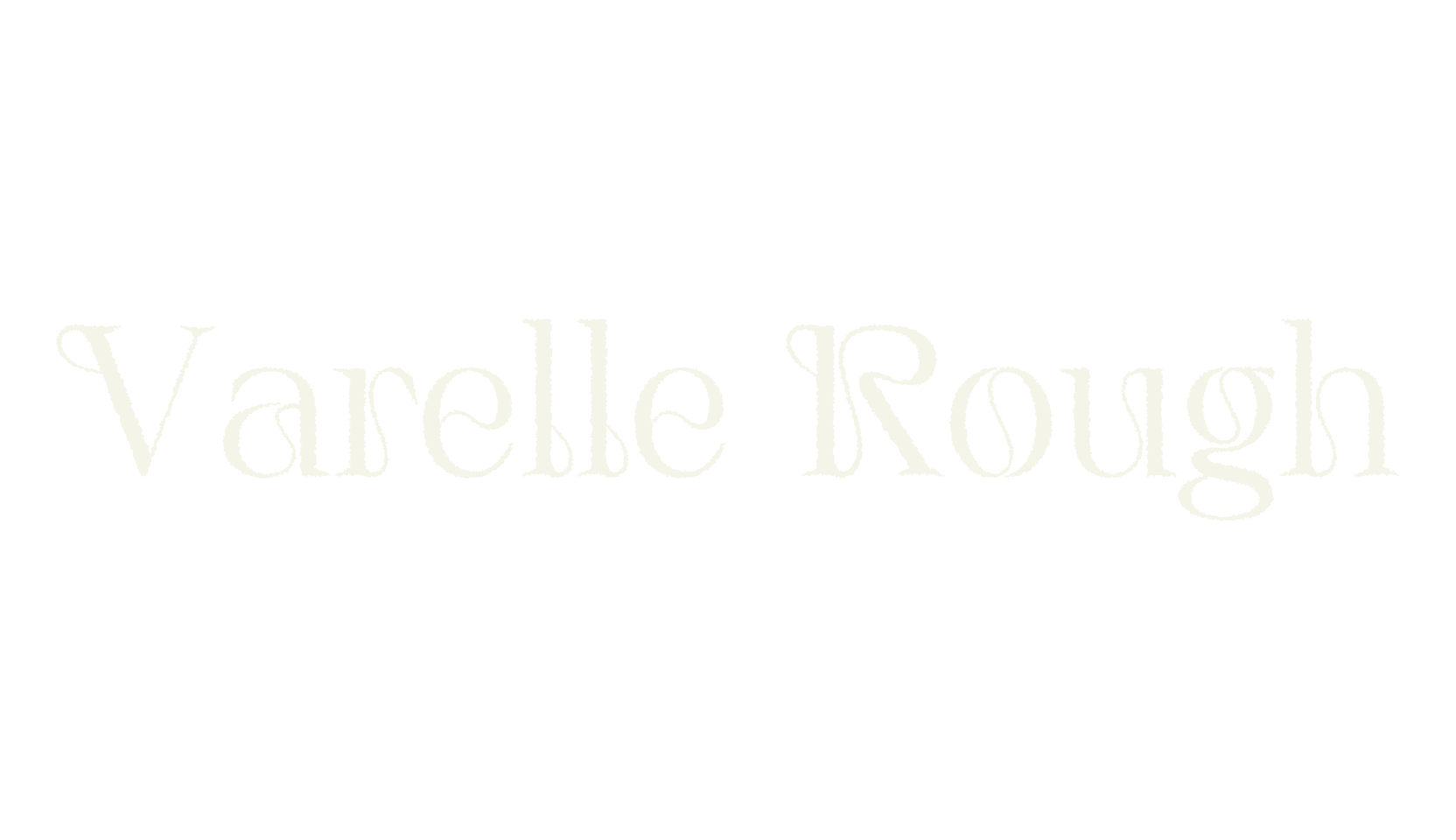 Varelle Rough, art deco font preview