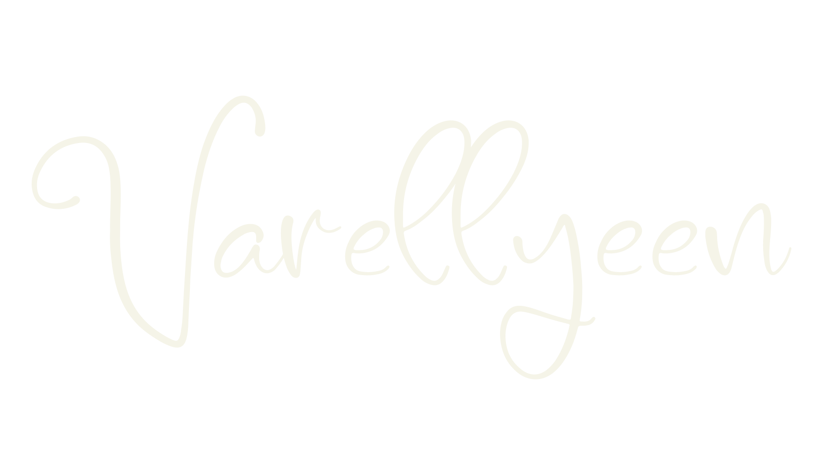 Varellyeen, cursive font preview