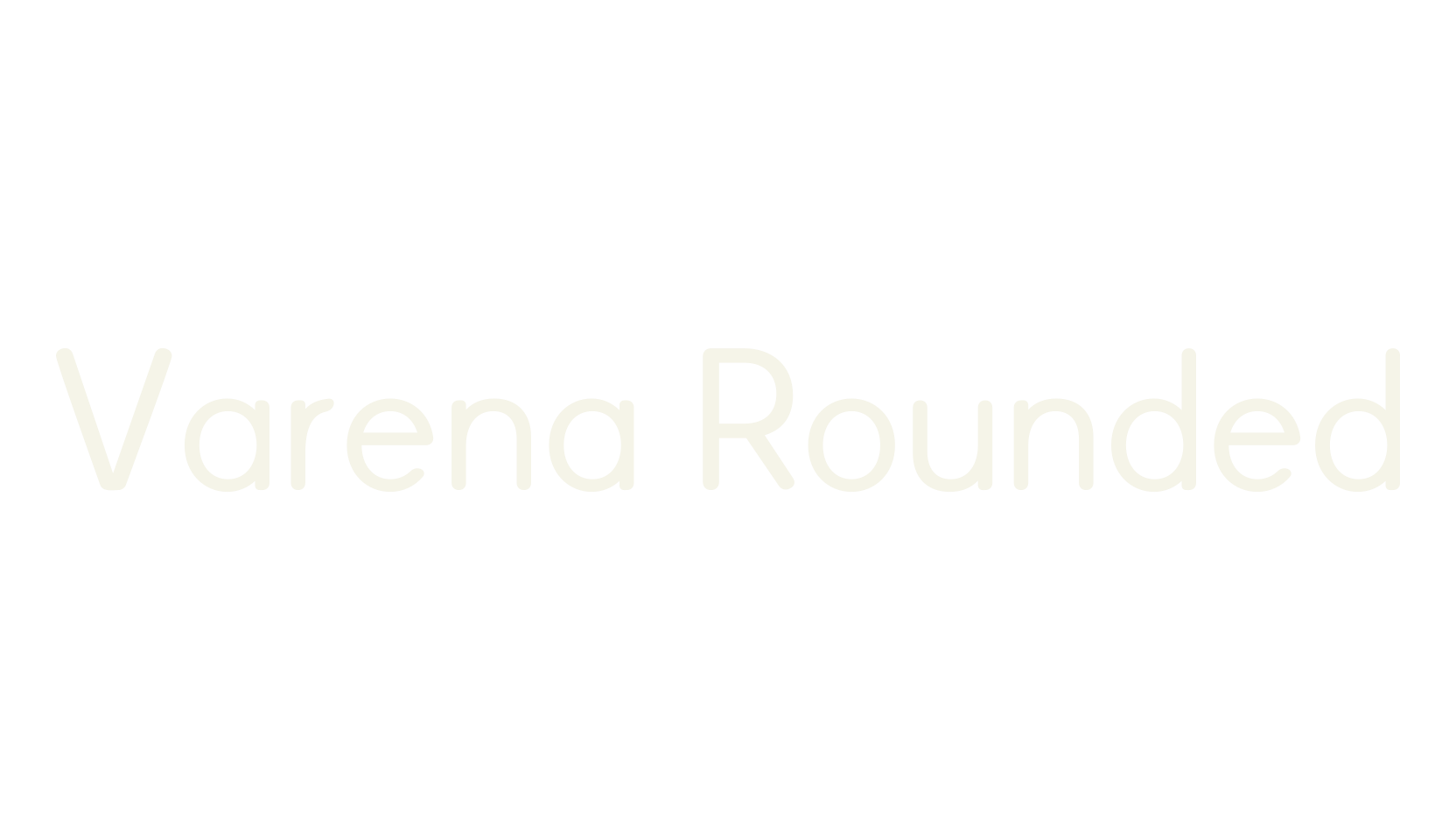 Varena Rounded, rounded font preview
