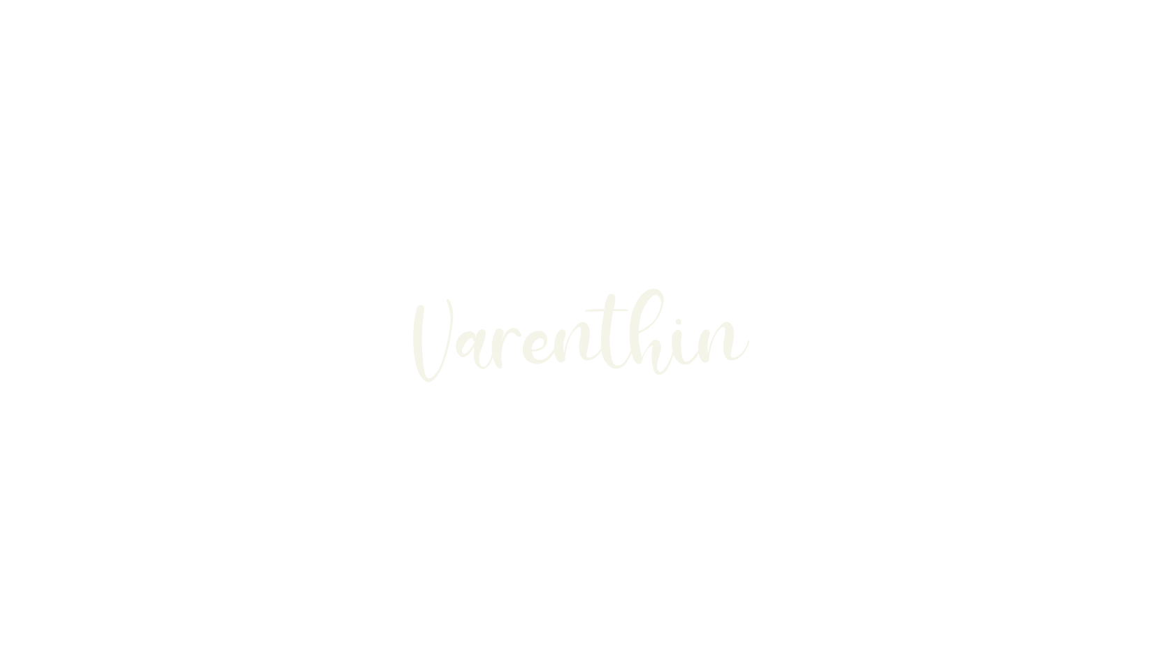 Varenthin, fashion script font preview