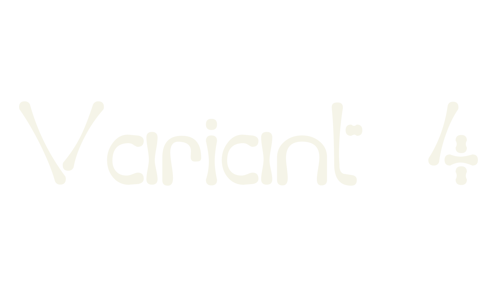 Variant 4, display market font preview