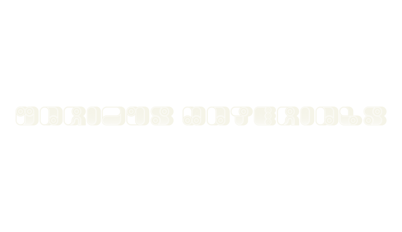 Various Materials, 3d font preview