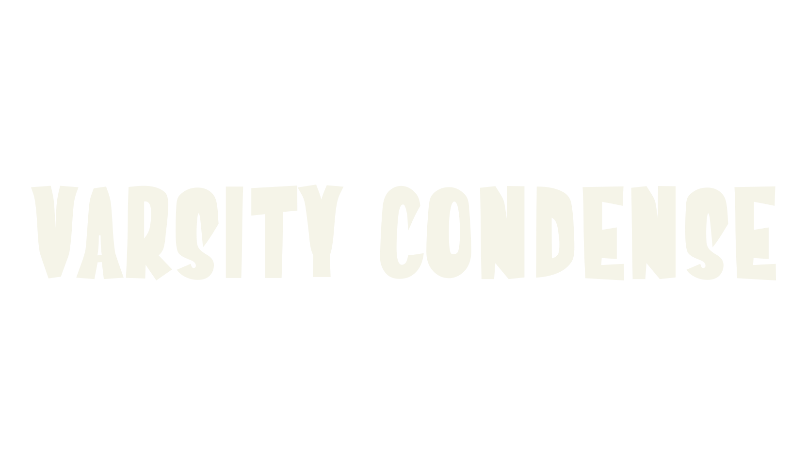 Varsity Condense, varsity font preview