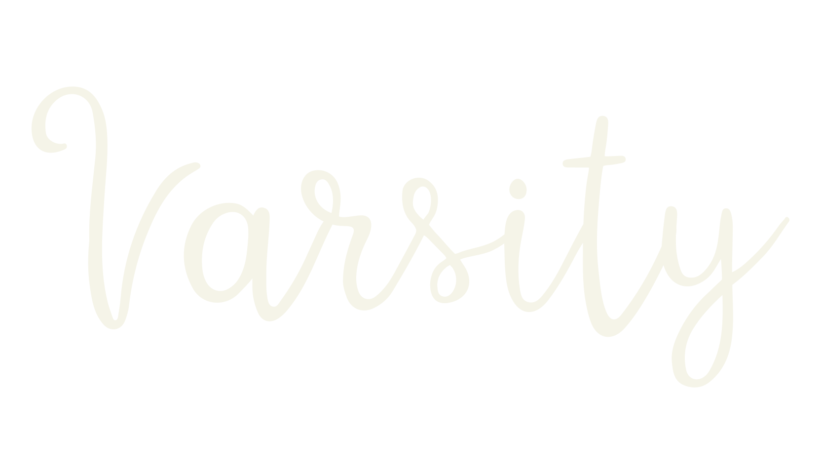 Varsity, typography font preview
