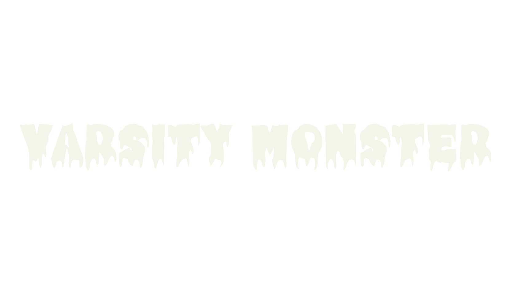 Varsity Monster, blood font preview