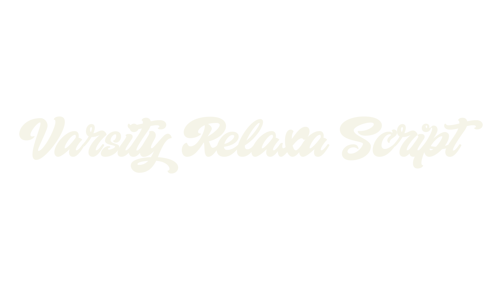 Varsity Relaxa Script, baseball font preview