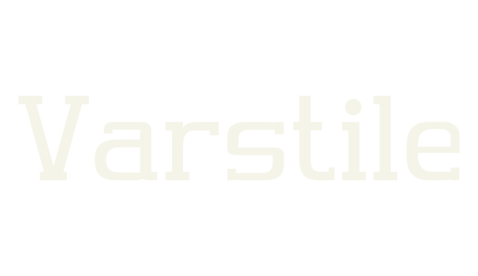 Varstile, serif font preview