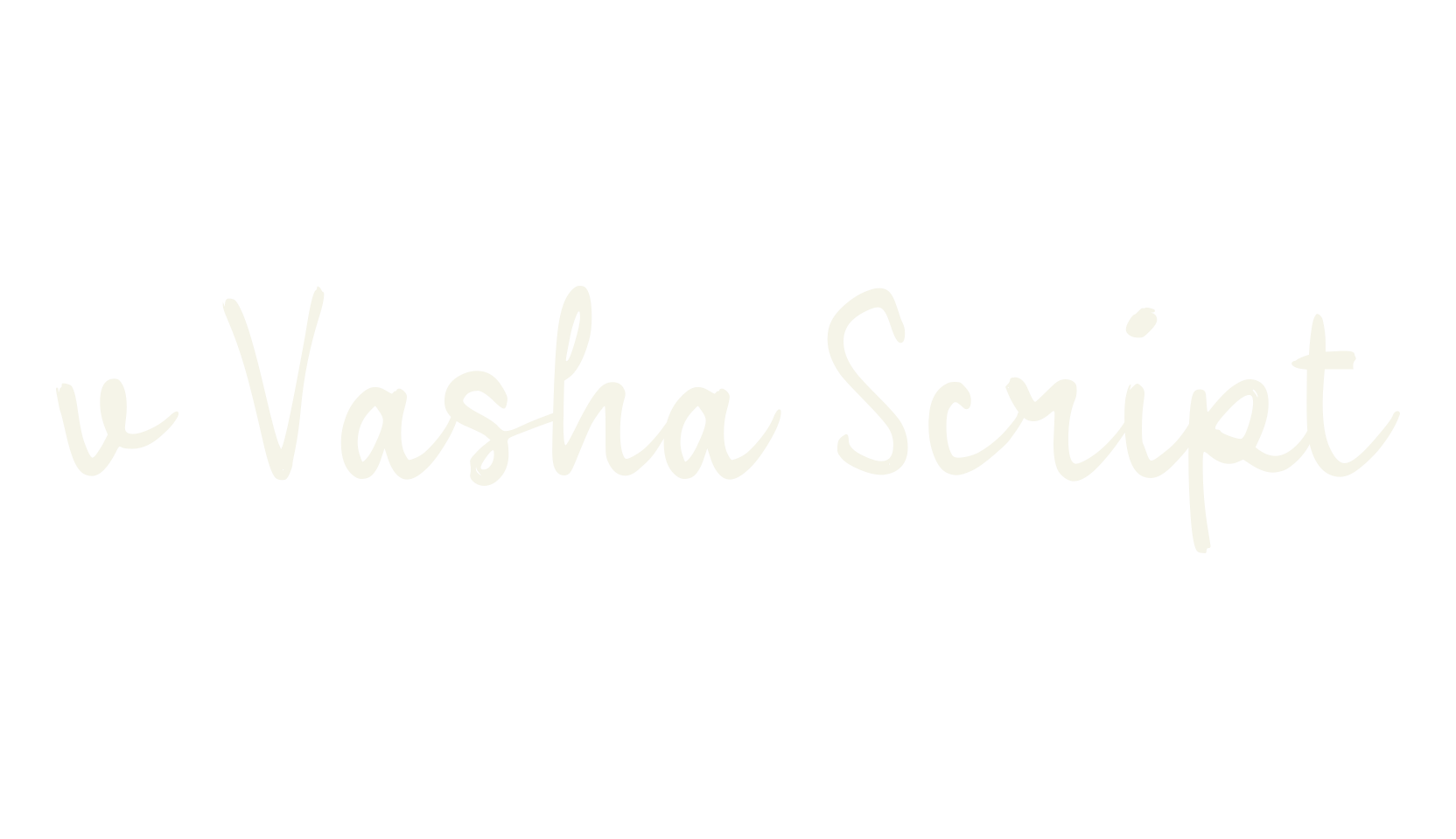 v Vasha Script, fashion script font preview