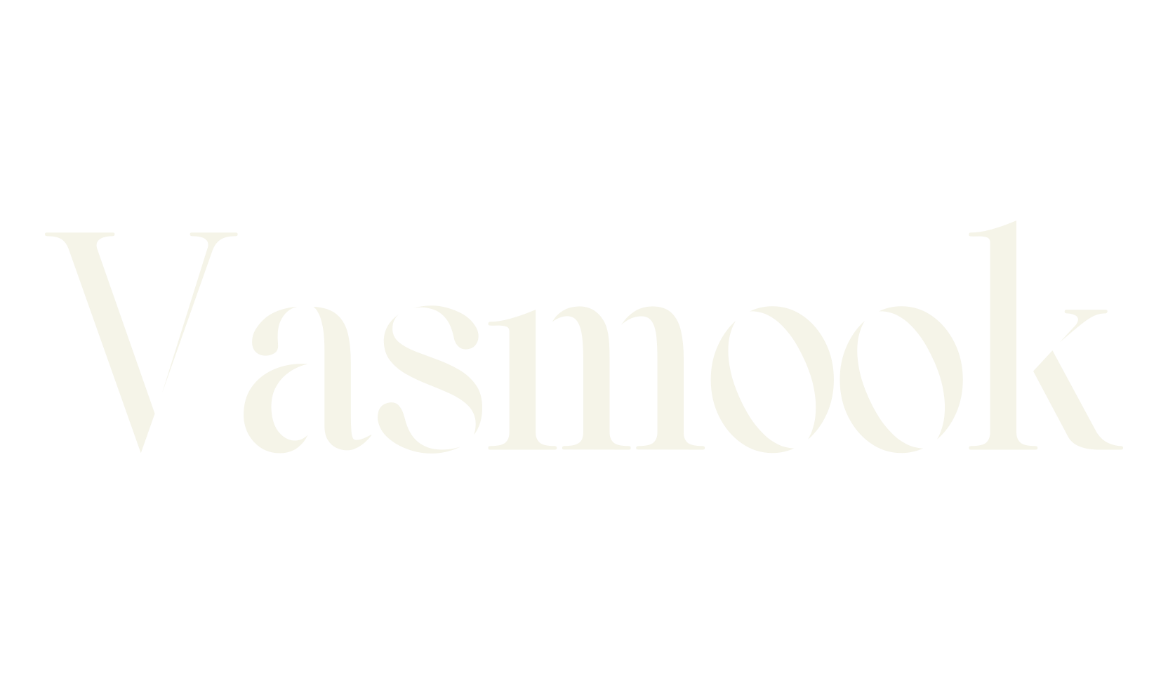 Vasmook, serif font preview