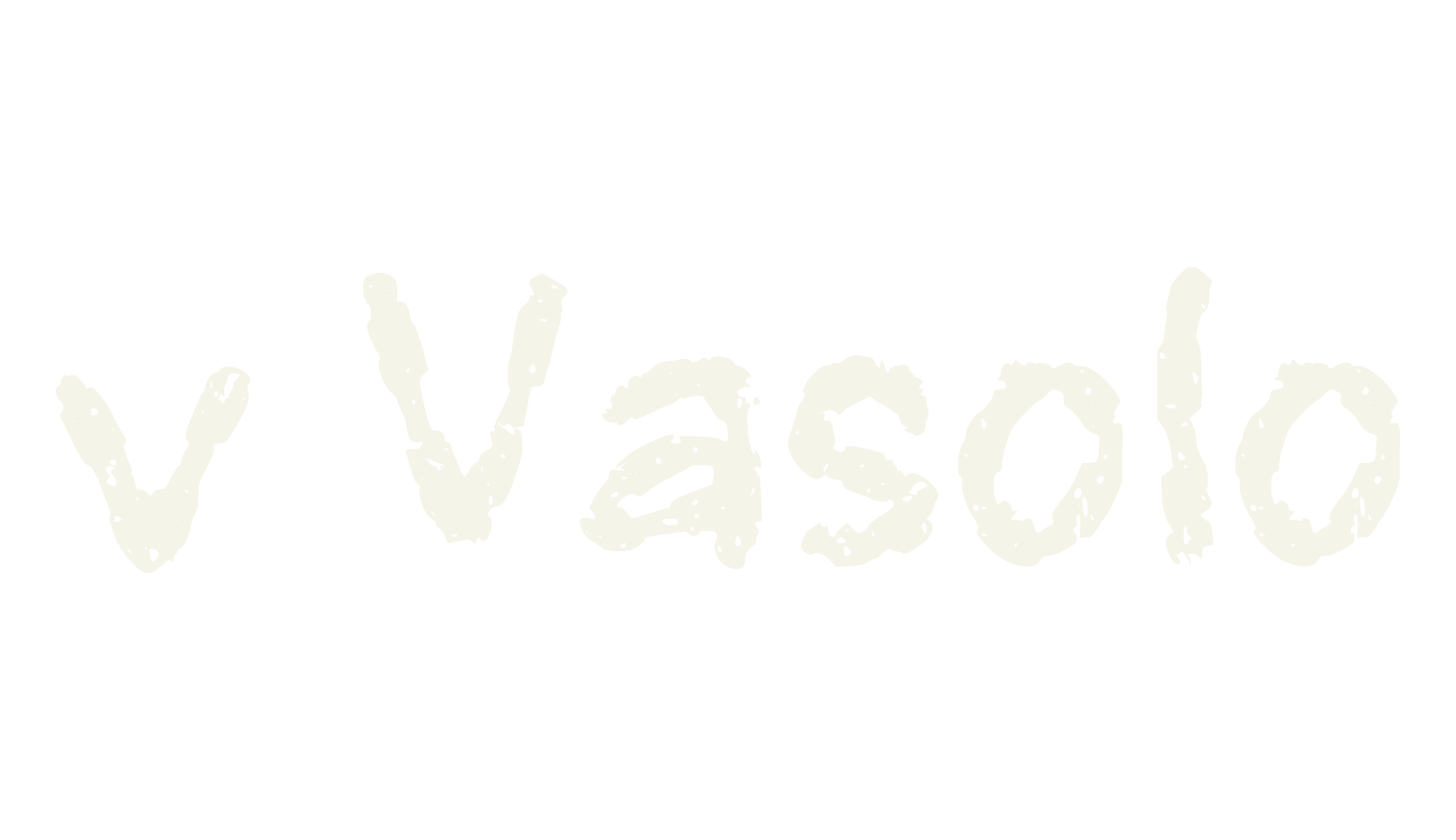 v Vasolo, handwritten font preview