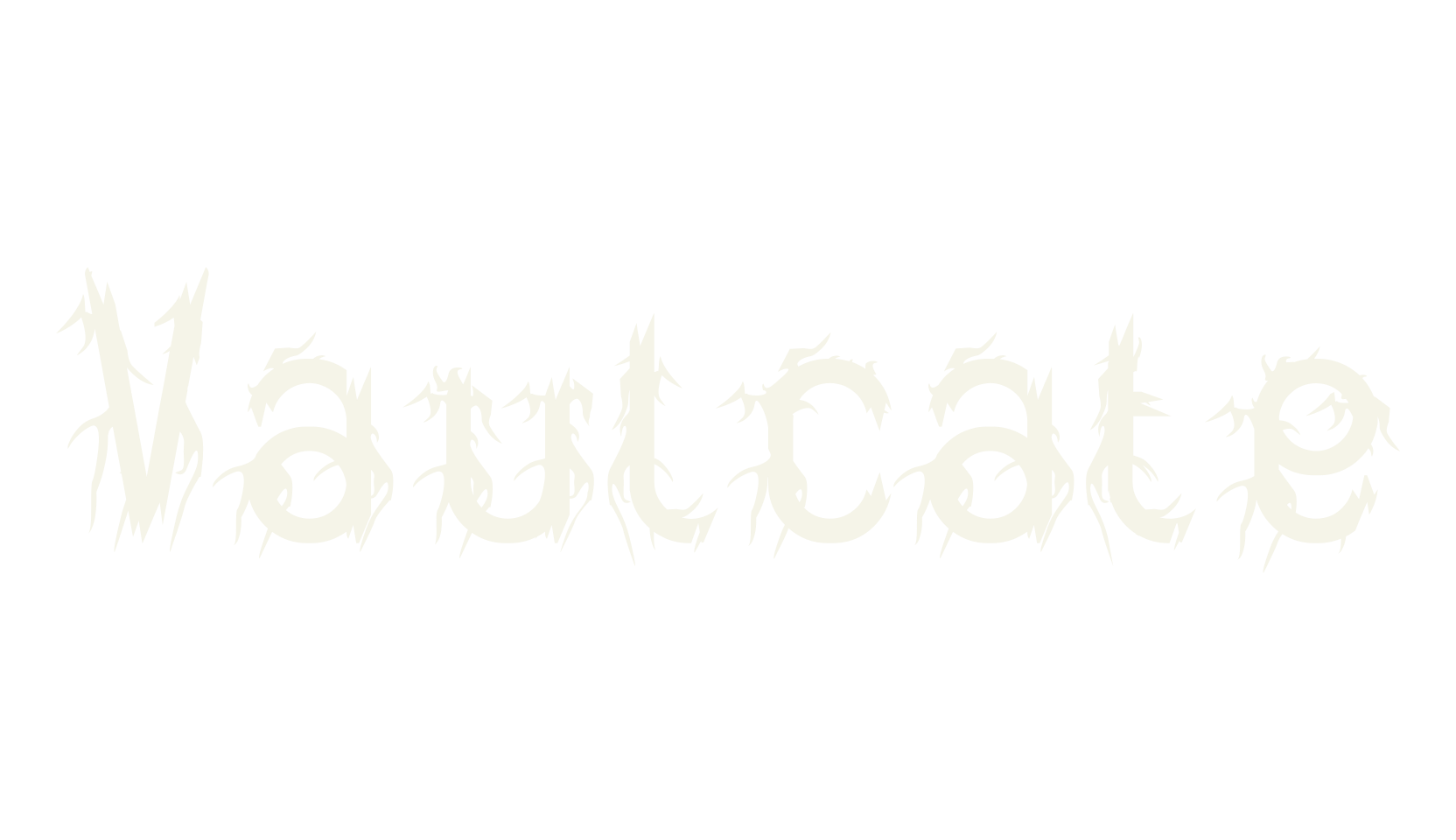 Vaulcate, outline font preview