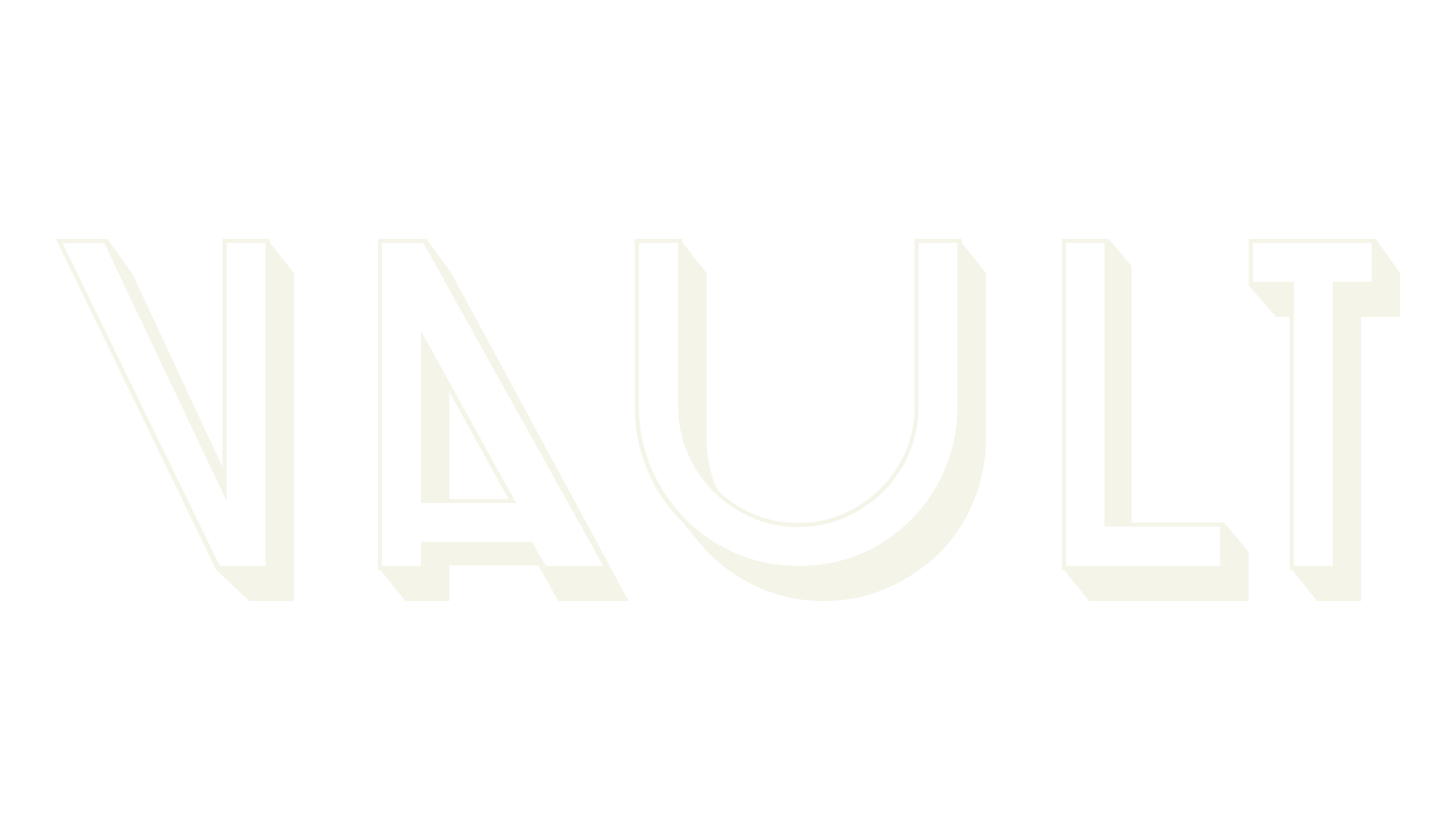 Vault, 3d font preview
