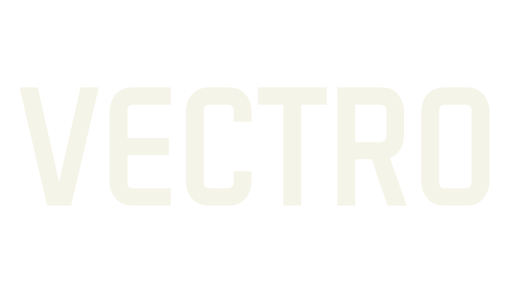 VECTRO, condensed font preview