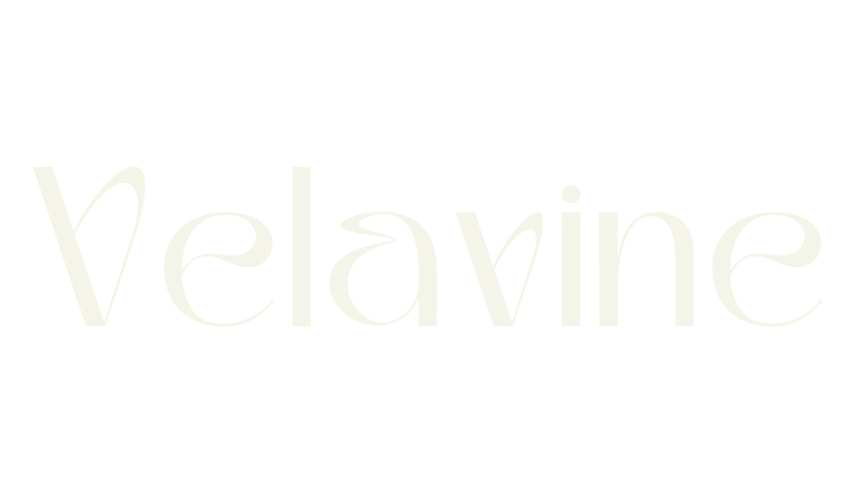 Velavine, logo font preview