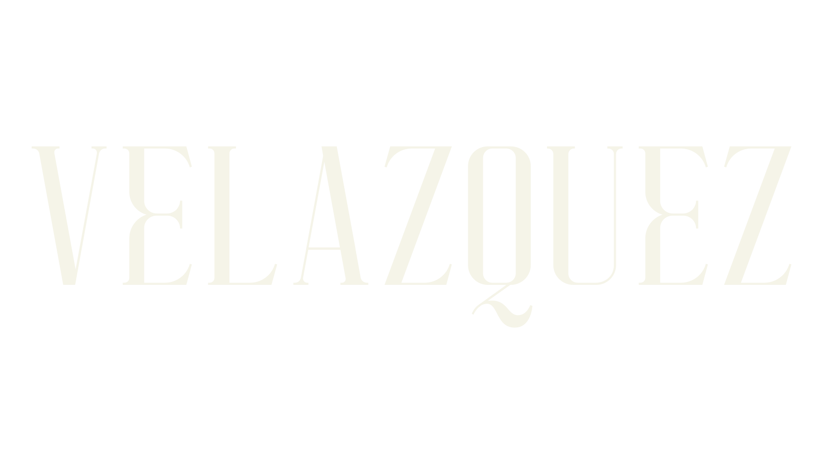 VELAZQUEZ, serif font preview