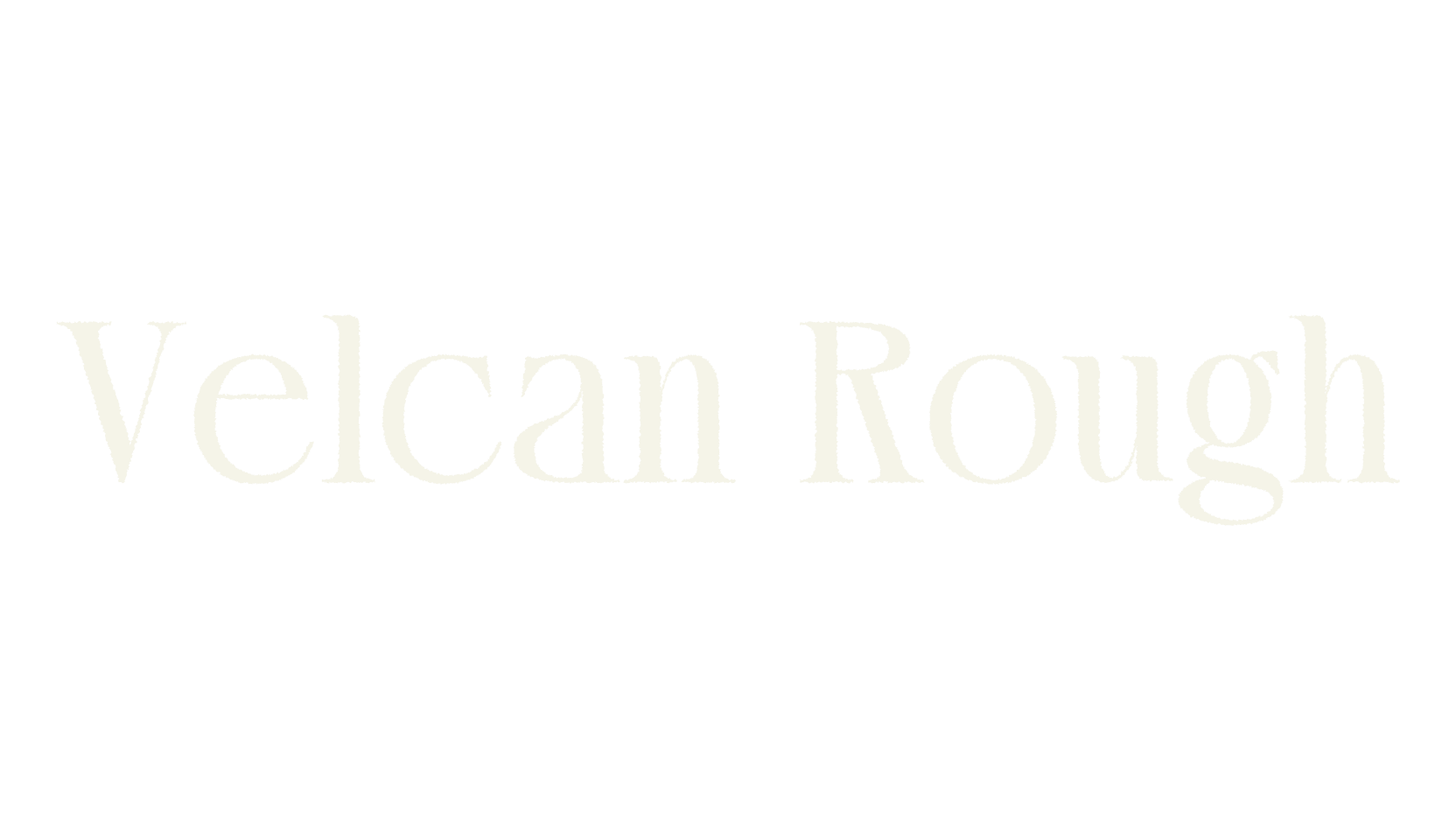 Velcan Rough, artistic font preview
