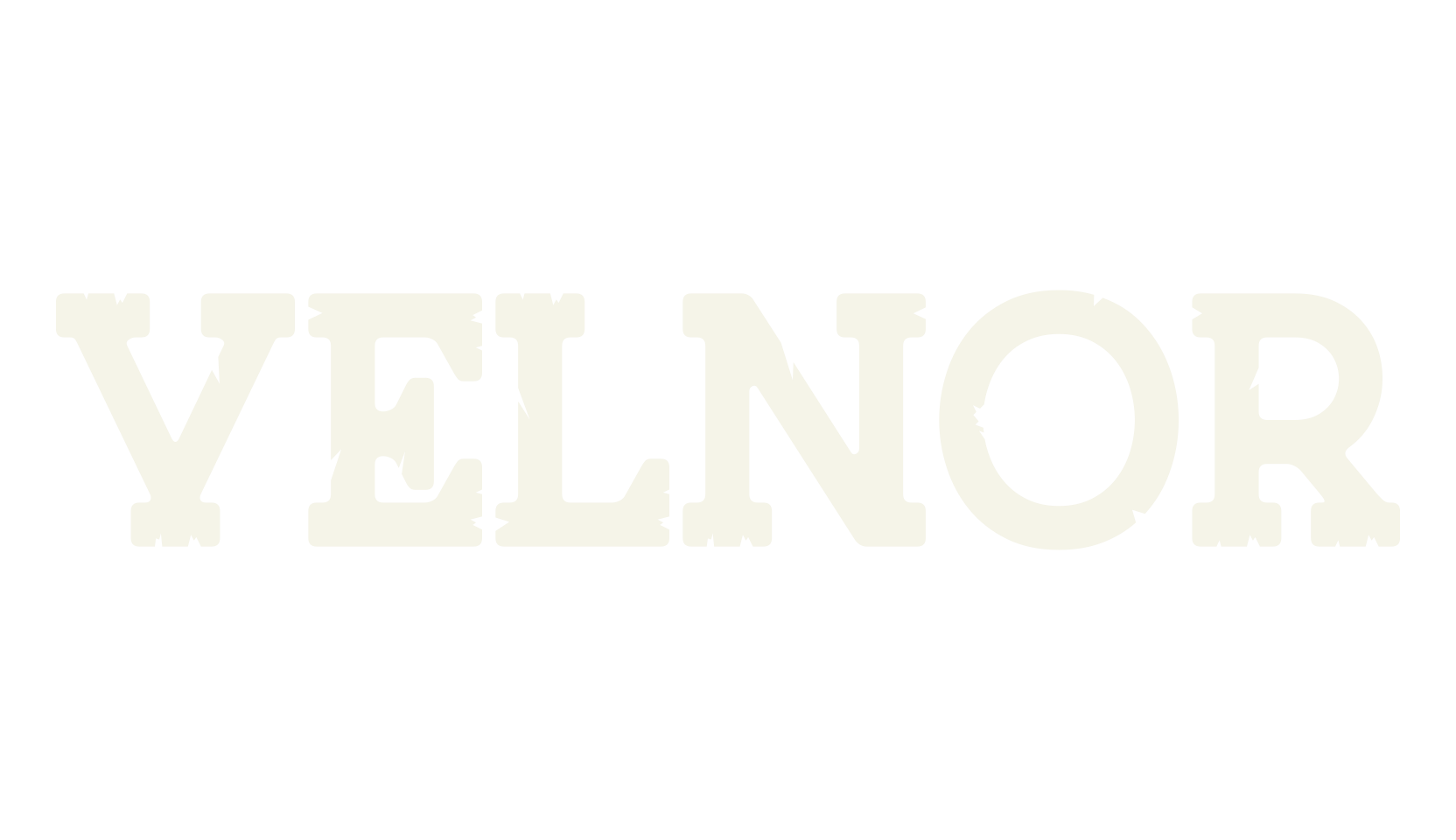 VELNOR, fun font preview
