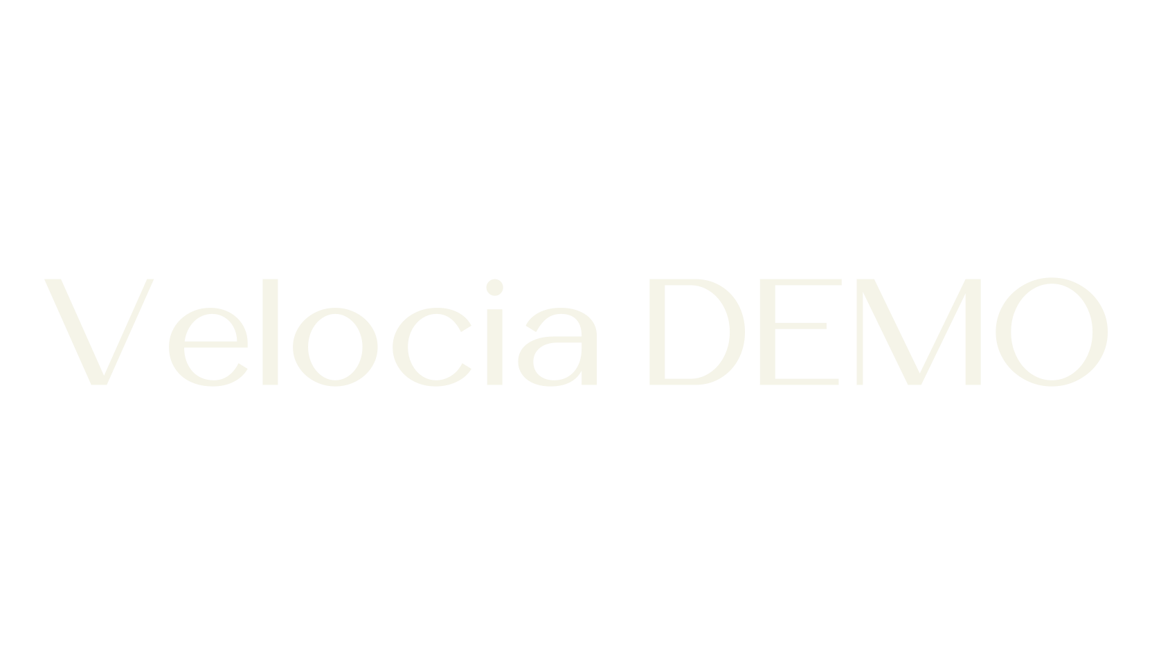 Velocia DEMO, sans serif font preview