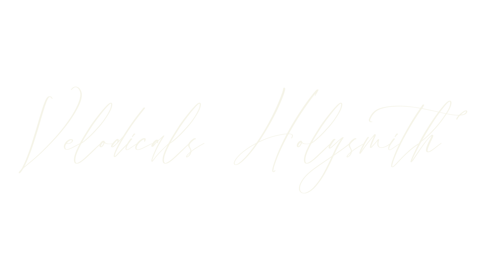 Velodicals Holysmith, script font preview
