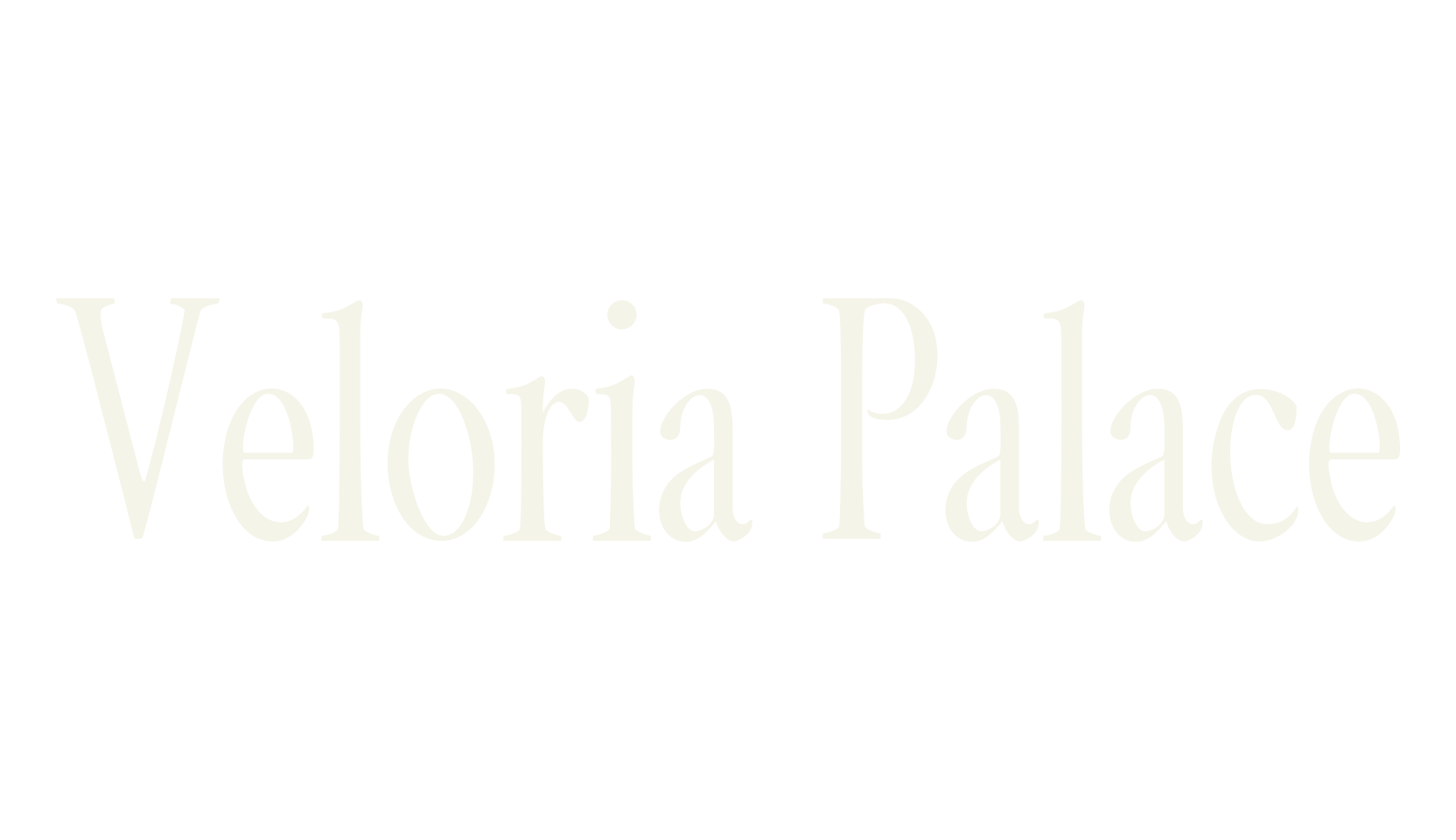 Veloria Palace, serif font preview