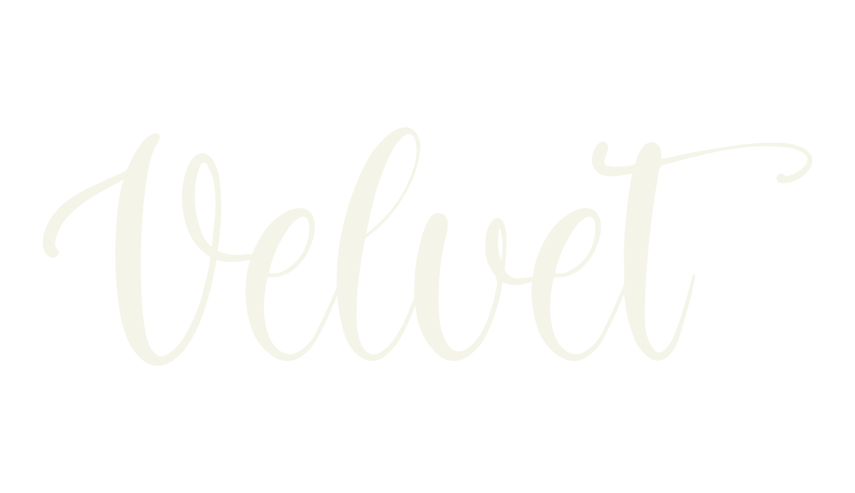 Velvet, logo font preview