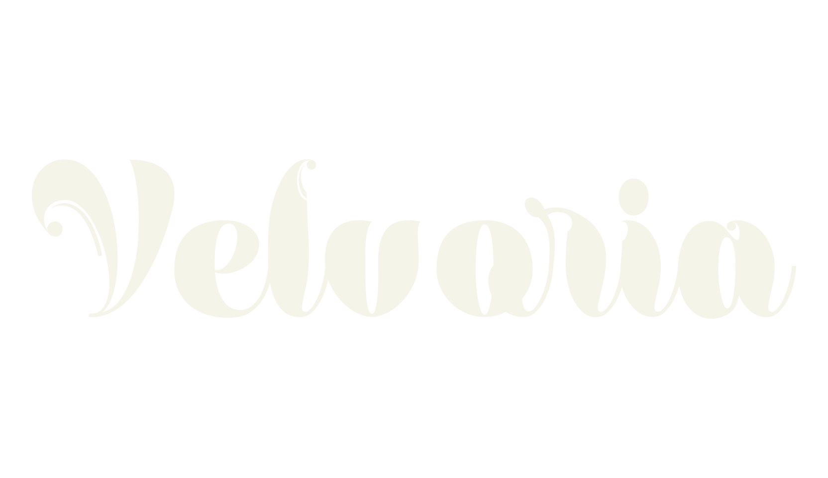 Velvoria, typography font preview