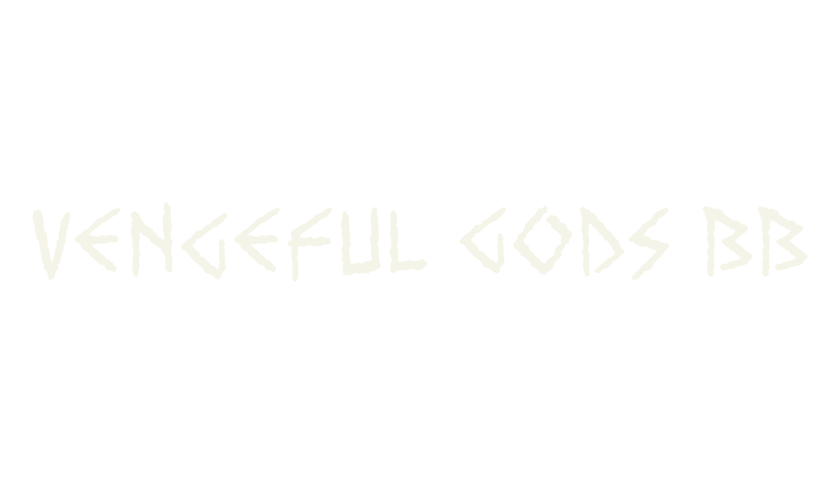 Vengeful Gods BB, display market font preview