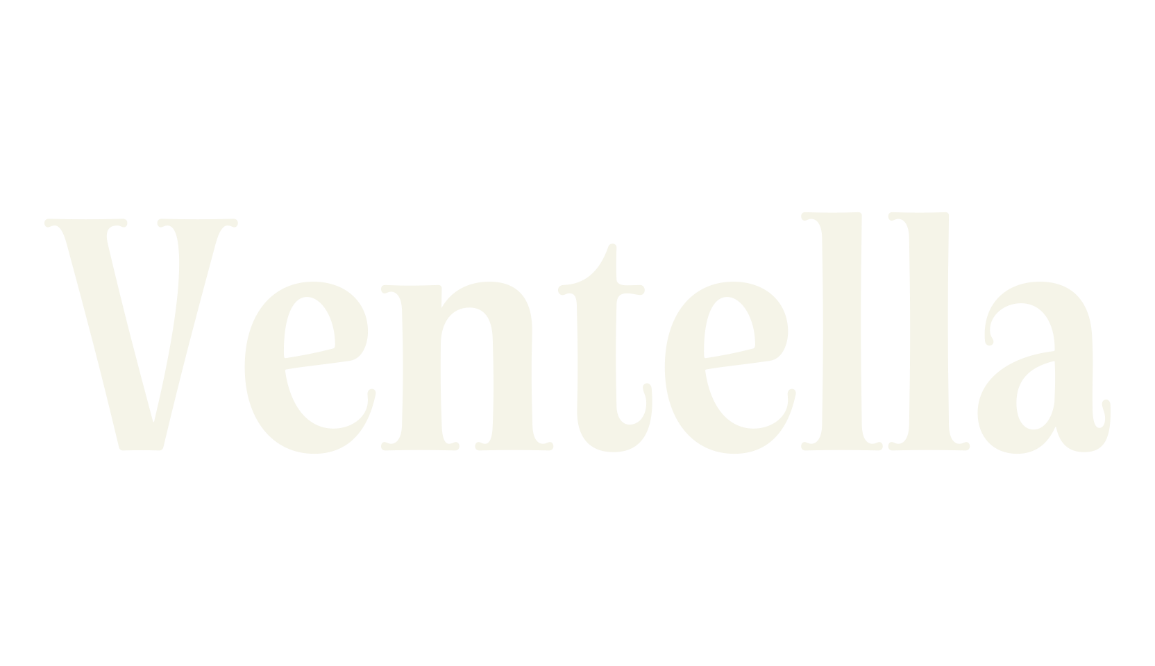 Ventella, 1990s font preview