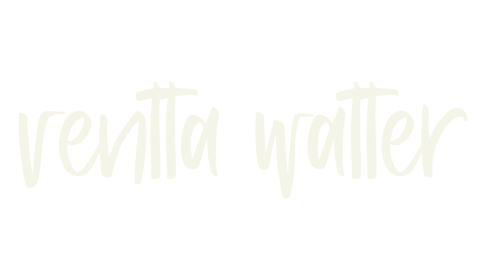 ventta watter, handwriting font preview