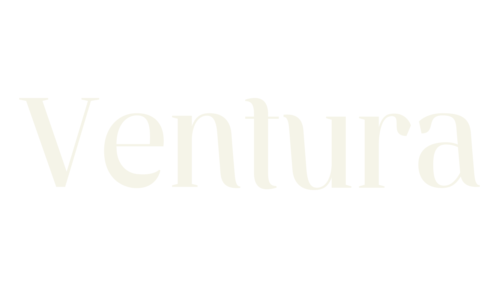 Ventura, sans serif font preview