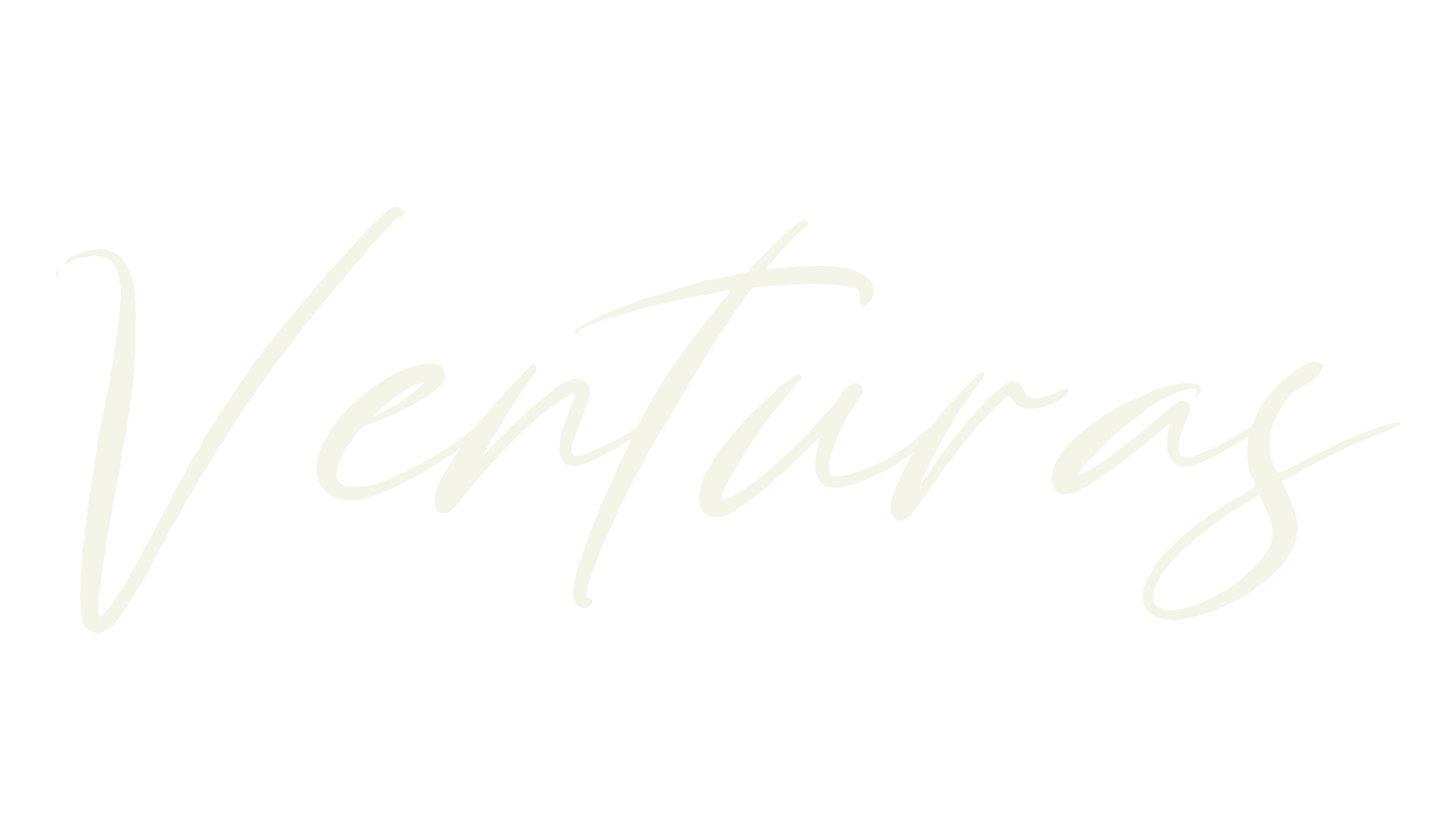 Venturas, script font preview