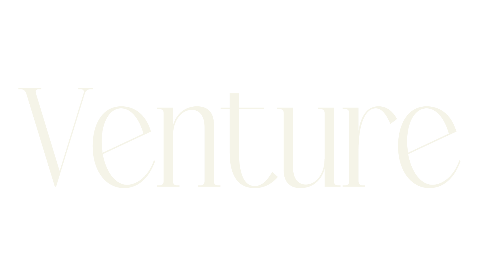 Venture, serif font preview