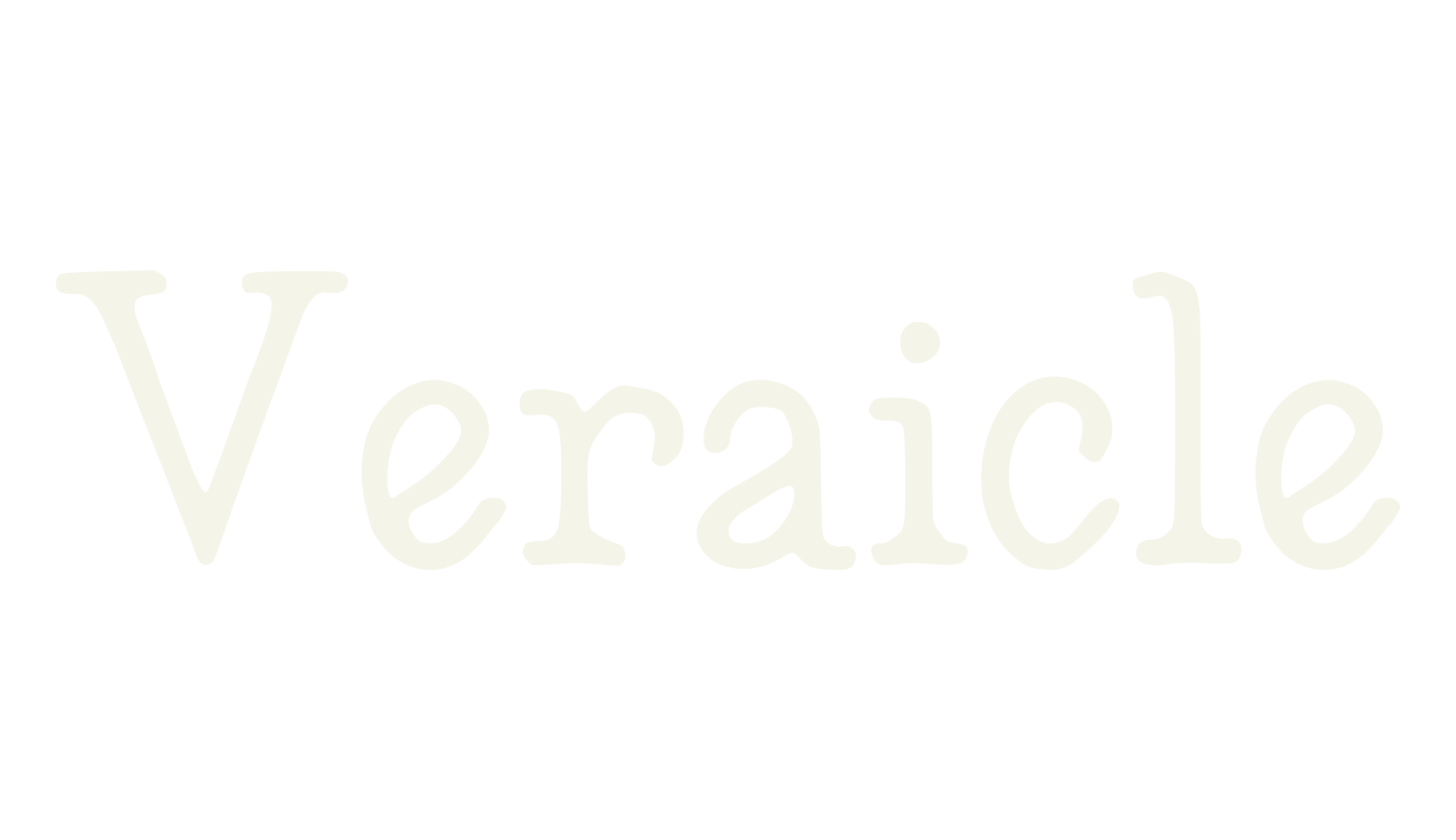 Veraicle, lettering font preview