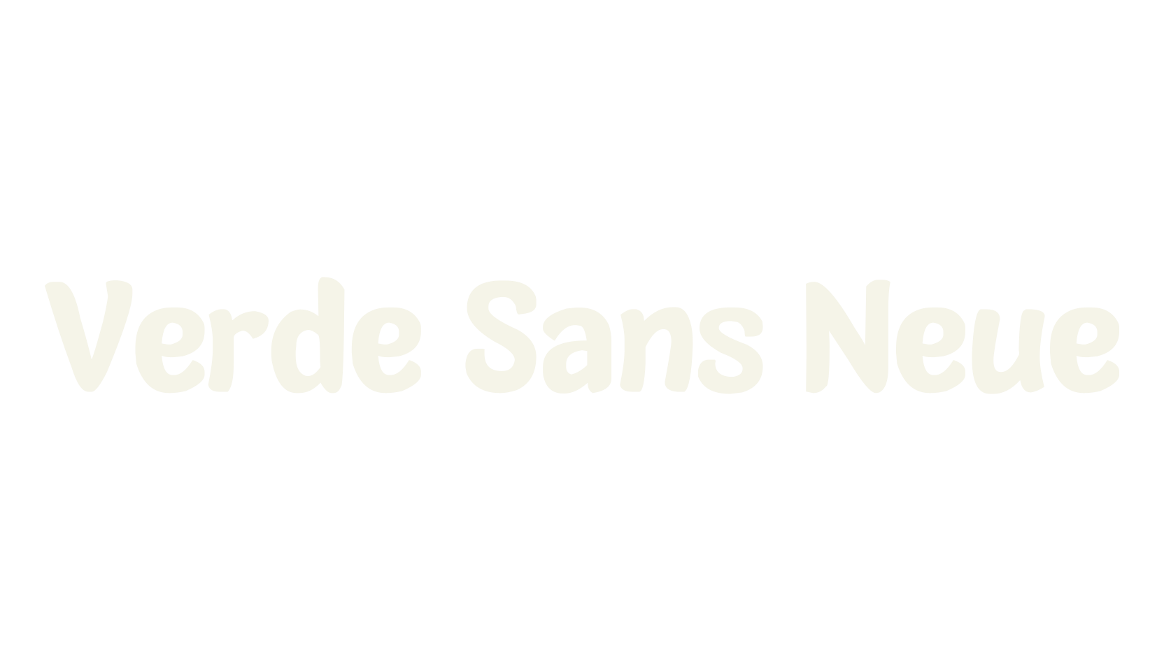 Verde Sans Neue, sans serif font preview