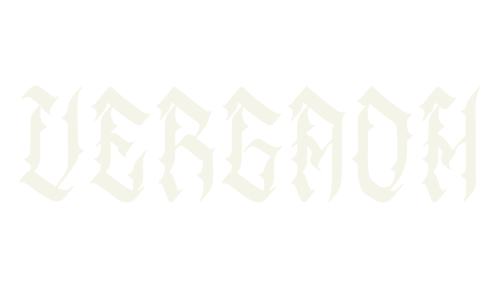 Vergaoh, old english font preview