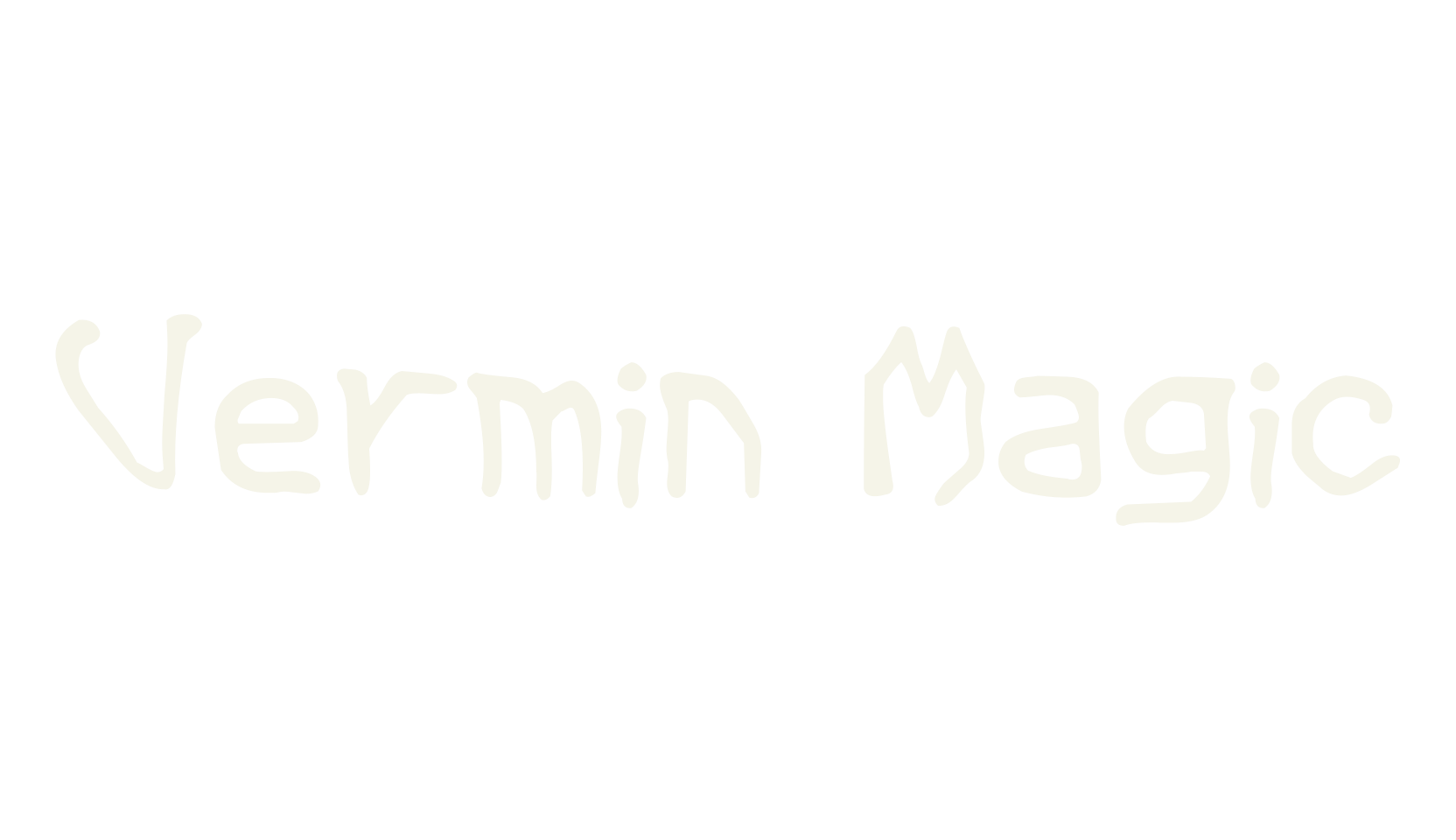 Vermin Magic, handwriting font preview